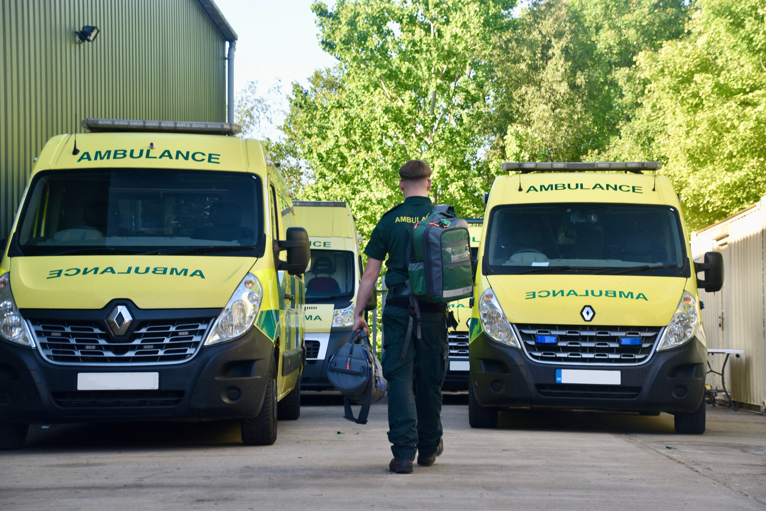 AMG Ambulances with Medic clocking on