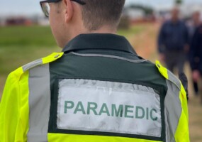 AMG Paramedic keeping watch